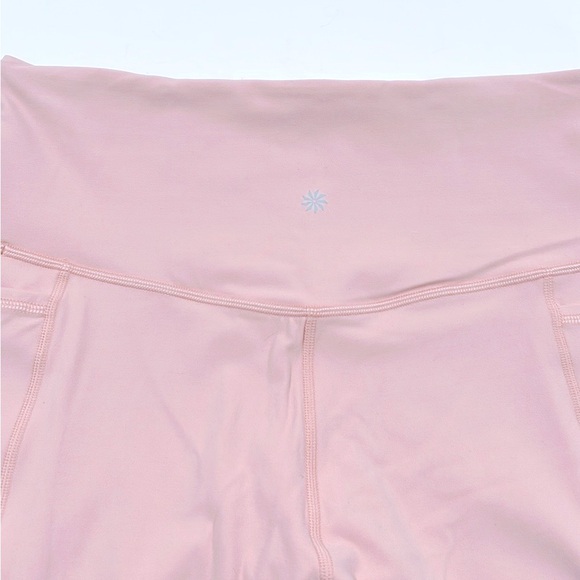 Athleta Inclination Moto Tights. Orchid pink, textured leg Size Large - Picture 5 of 10